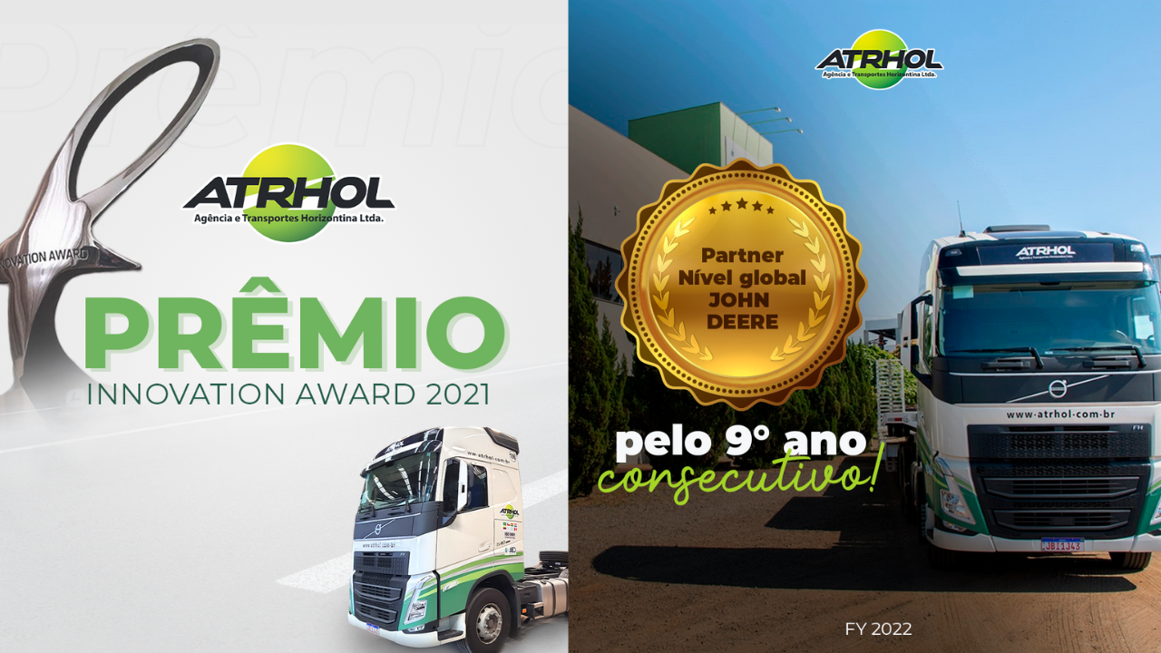 Prêmio Innovation Award 2021 e Partner John Deere